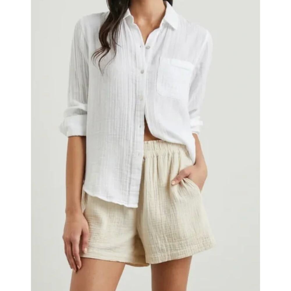 Rails White Ellis Long Sleeve Button Down Shirt W… - image 8